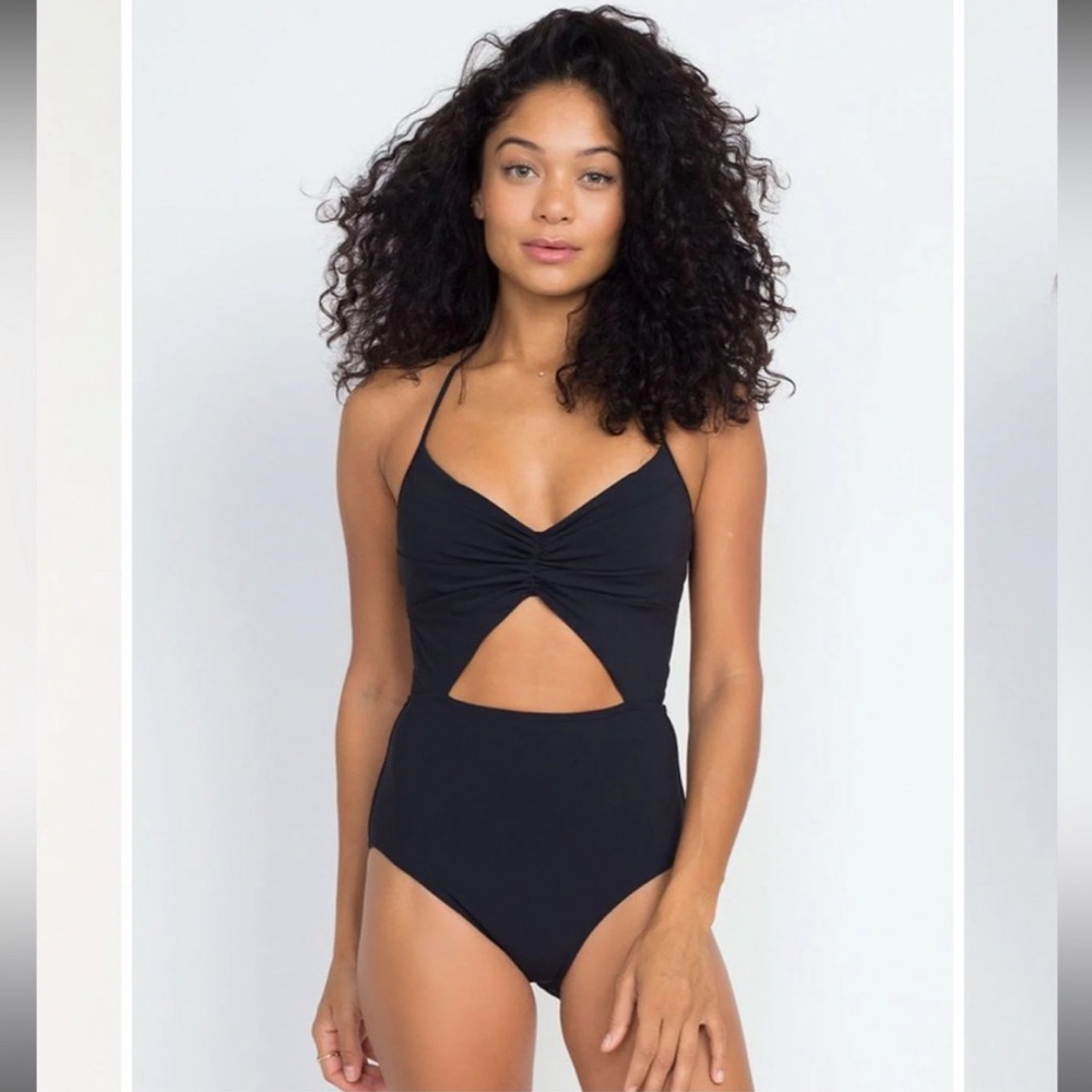Black One-Piece Swimsuit